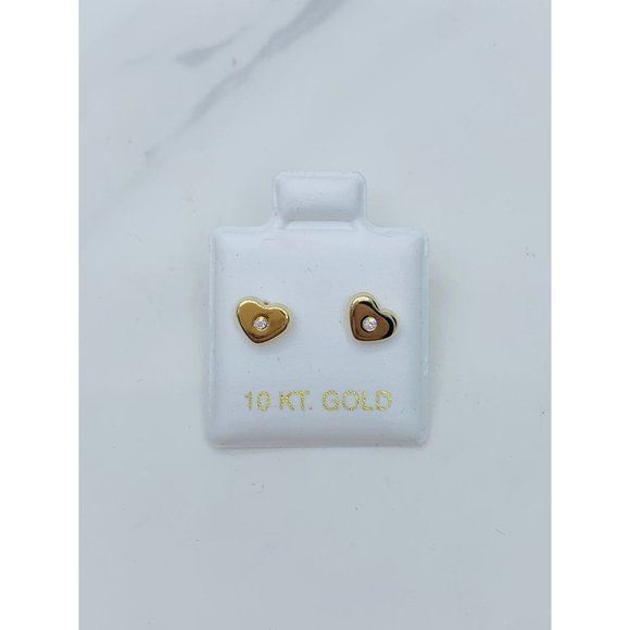 ❤️ 10k solid gold earrings heart